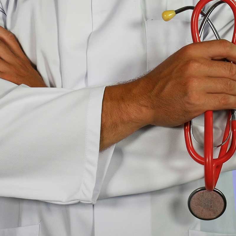 Médecin avec un Stéthoscope.