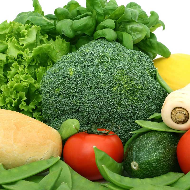 Légumes posé sur une table